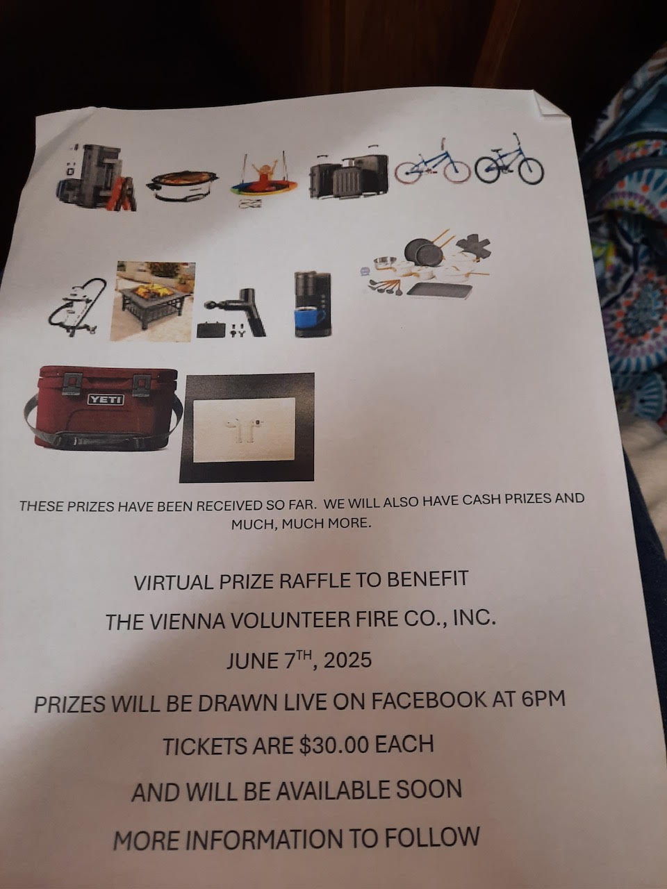 Volunteer Fire Department Raffle – Vienna MD