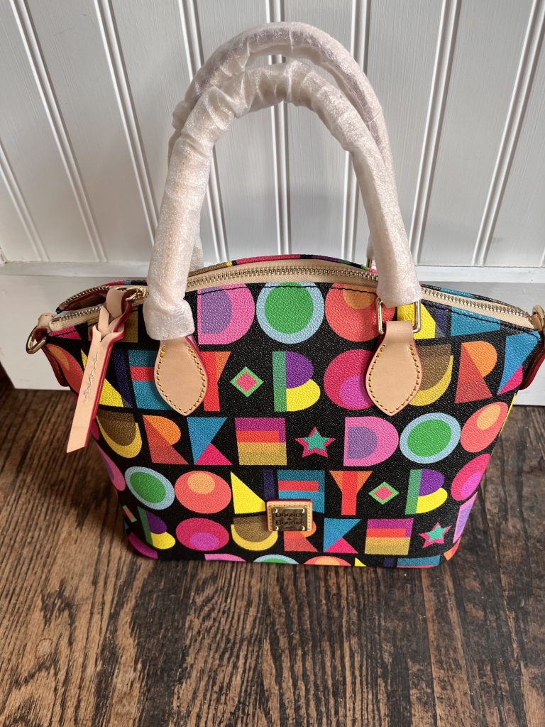 Dooney and Burke Art Deco Domed Zip Satchel Value $338